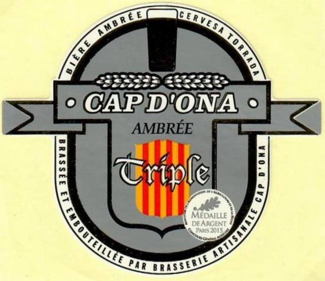 Cap D'Ona Ambrée Triple 7.5%, Brasserie Cap D'Ona, France