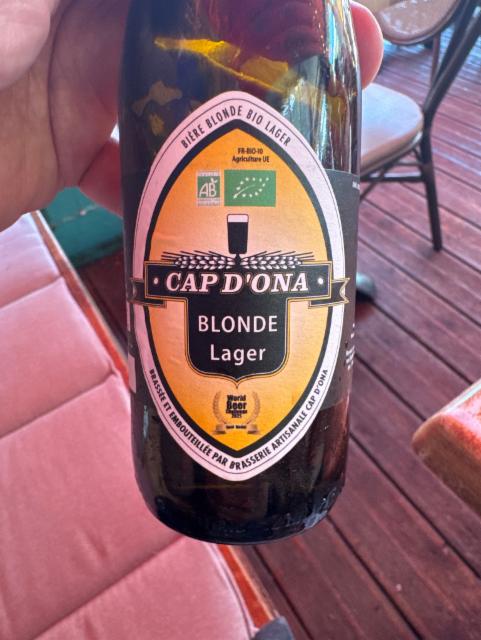 Cap d'Ona Blonde Lager, Brasserie Cap D'Ona