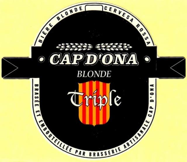 Cap D'Ona Blonde Triple 7.0%, Brasserie Cap D'Ona, France