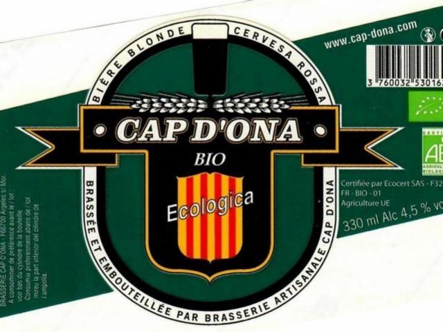 Cap D'Ona Ecologica 4.5%, Brasserie Cap D'Ona, France