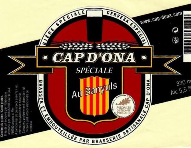 Cap D'Ona Spéciale Au Banyuls 5.5%, Brasserie Cap D'Ona, France