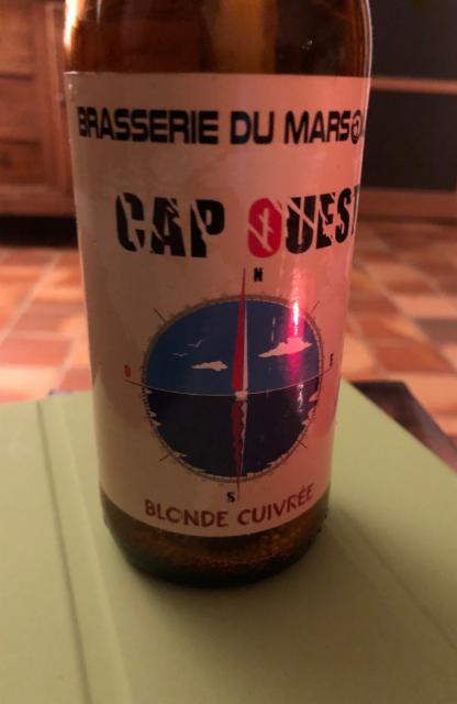 Cap Ouest Blonde Cuivrée 5.5%, Brasserie Du Marsouin, France