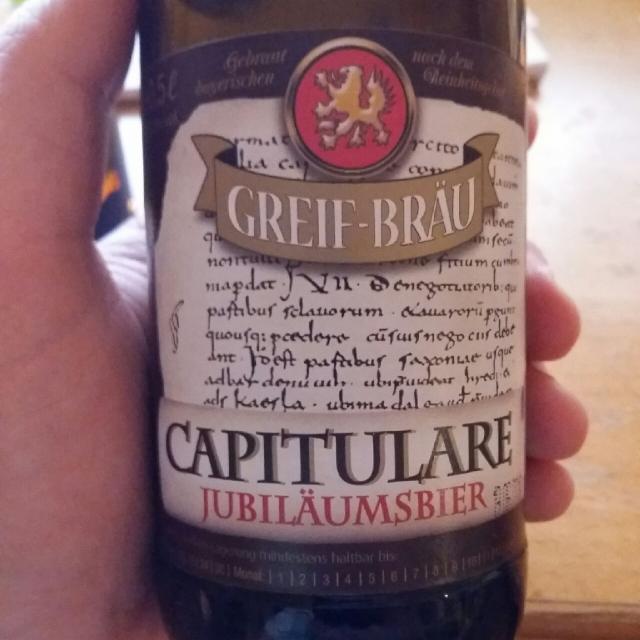 Capitulare Jubiläumsbier 5.5%, Brauerei Josef Greif, Germany