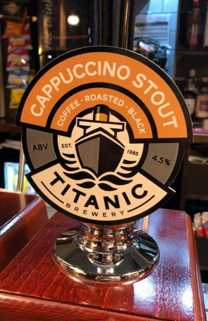 Cappuccino Stout 4.5%, Titanic Brewery, England