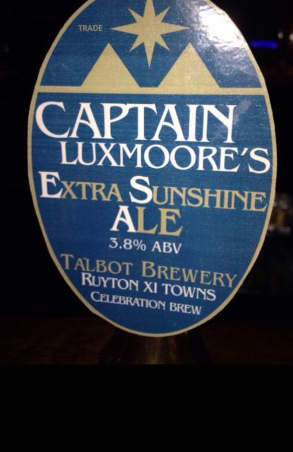 Captain Luxmoore's Extra Sunshine Ale 3.8%, Joule's Brewery, England