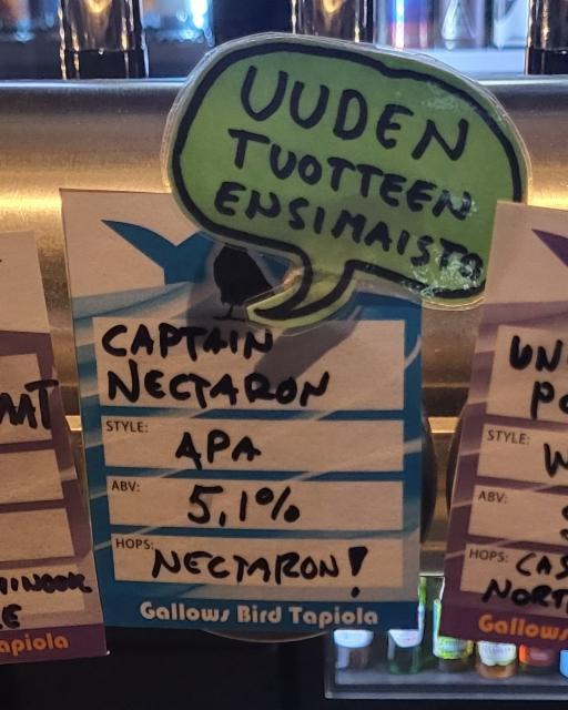 Captain nectaron 5.1%, Brew-Pub Gallows Bird, Finland