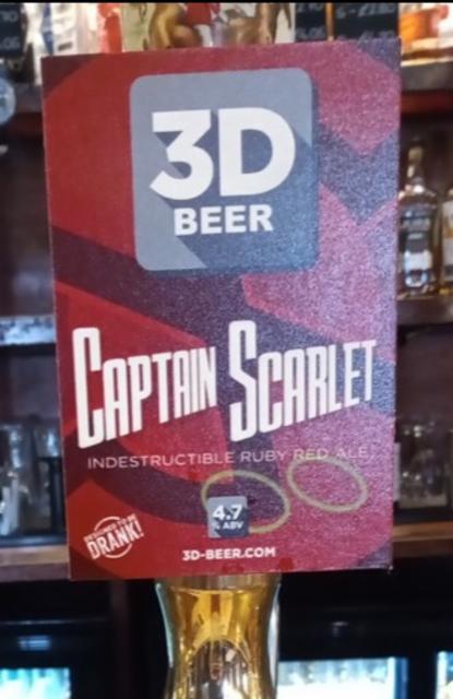 Captain Scarlet 4.7%, 3D Beer, England