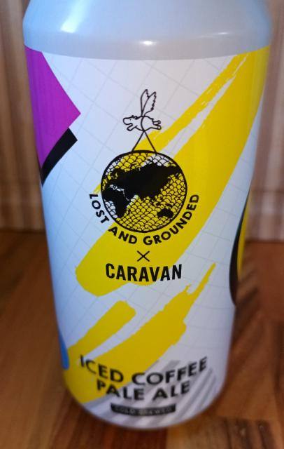 caravan iced coffee pale ale 4.4%, Lost and Grounded Brewers, England