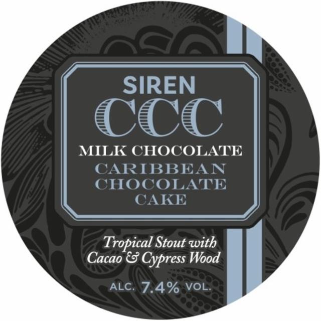 Caribbean Chocolate Cake Milk Chocolate 7.4%, Siren Craft Brew, England