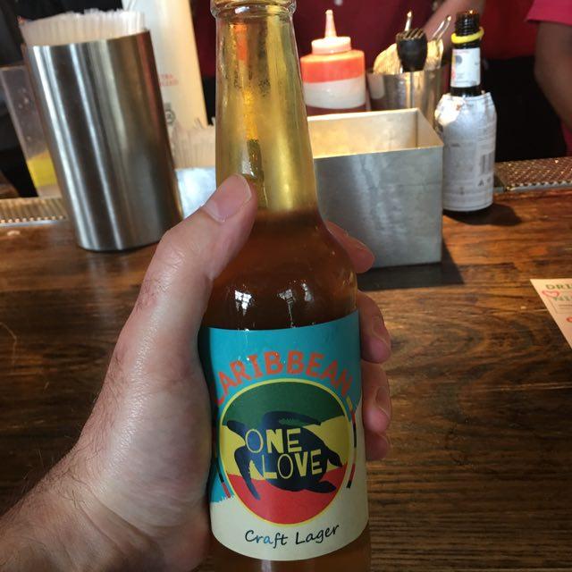 One Love Caribbean Craft Lager 4.5%, Hunter's Brewery, England