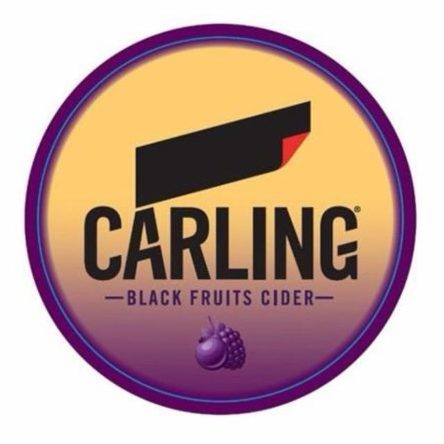 Carling Black Fruits Cider 4.0%, Molson Coors UK (MolsonCoors), England