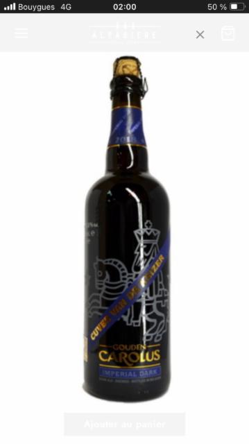 Carolus cuvée empereur 11.0%, Brouwerij Het Anker, Belgium