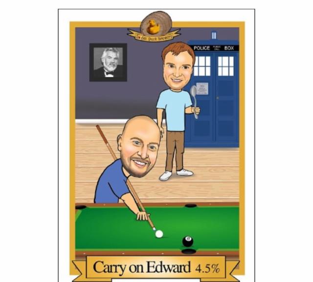Carry on Edward 4.5%, Golden Duck Brewery, England