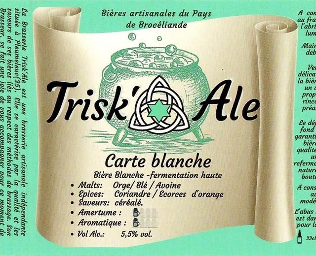 Carte Blanche 5.5%, Trisk'Ale [Closed], France
