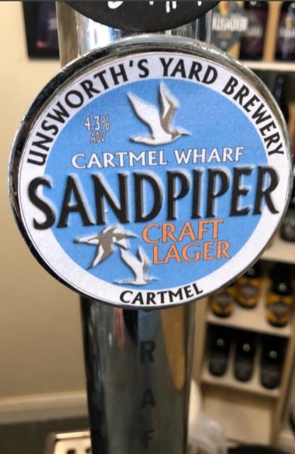 Cartmel Wharf Sandpiper 4.3%, Unsworth’s Yard, England