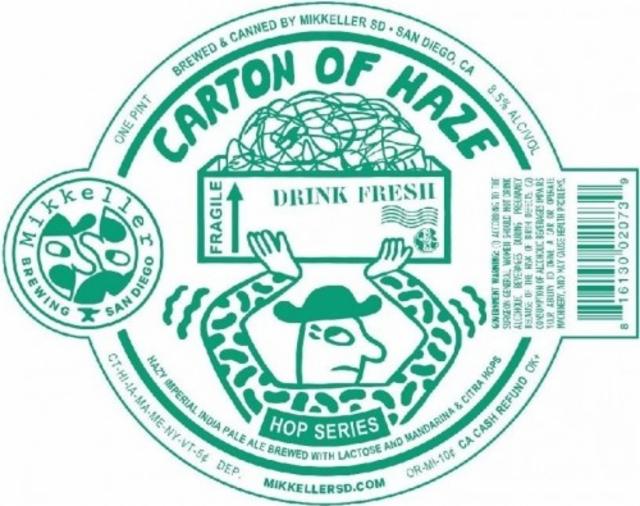 Carton of Haze 8.5%, Mikkeller Brewing San Diego, United States