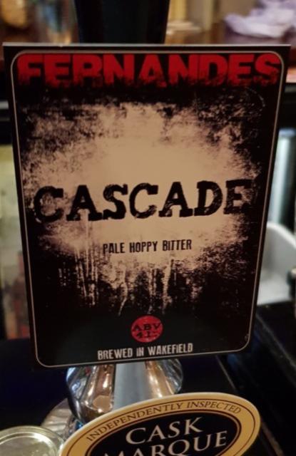 Cascade 4.1%, Fernandes Brewery Tap, England