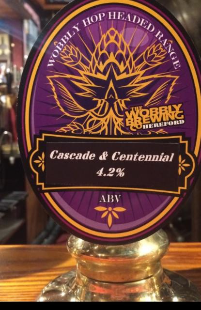 Cascade & Centennial 4.2%, The Wobbly Brewing Company, England