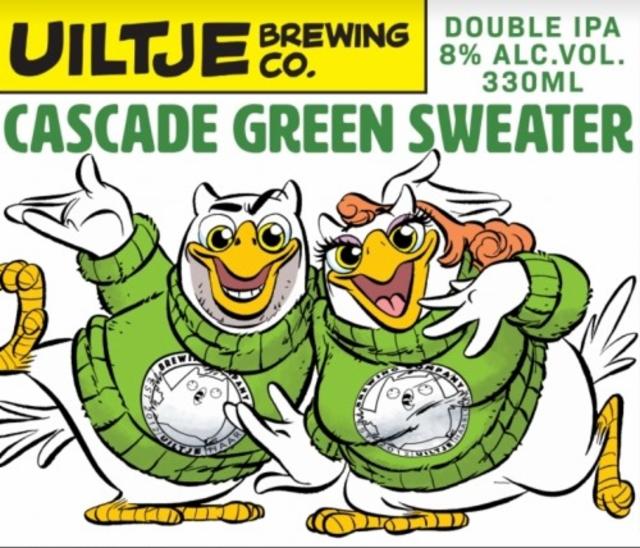 Cascade Green Sweater 8.0%, Uiltje Brewing Co, Netherlands
