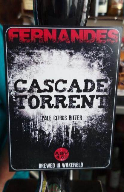Cascade Torrent 4.6%, Fernandes Brewery Tap, England