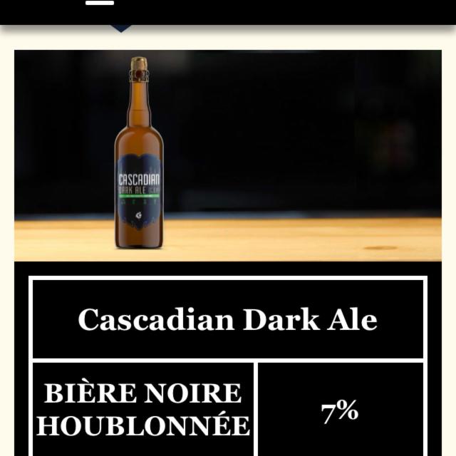 Cascadian Dark Ale 7.0%, Microbrasserie Lion Bleu, Canada