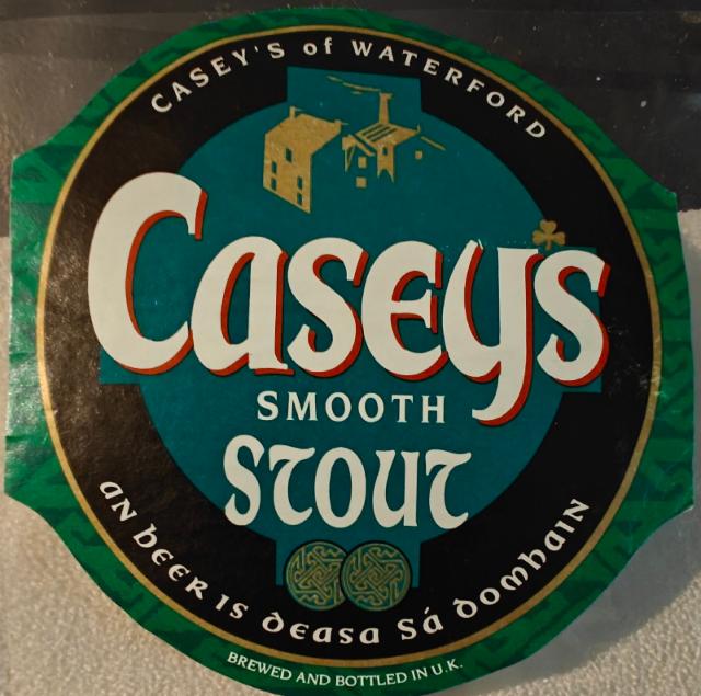 Caseys Smooth Stout 4.7%, Shepherd Neame, England