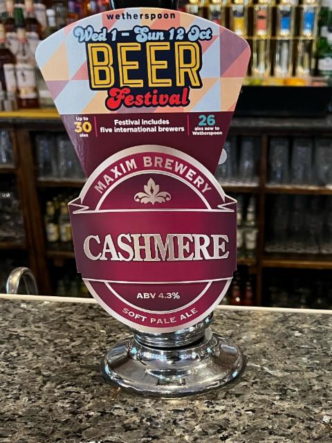 Cashmere, Maxim Brewery