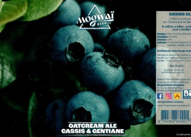 Cassis Clay 5.6%, Mogwaï Beer Company, France