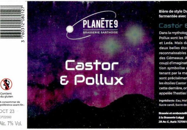 Castor & Pollux 7.0%, Planète 9, France