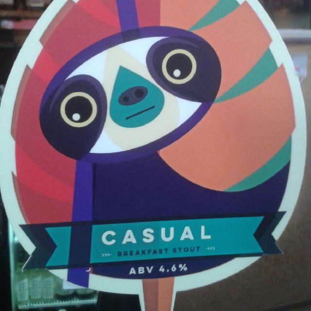 Casual Breakfast Stout 6.0%, Abstract Jungle Brewery, England