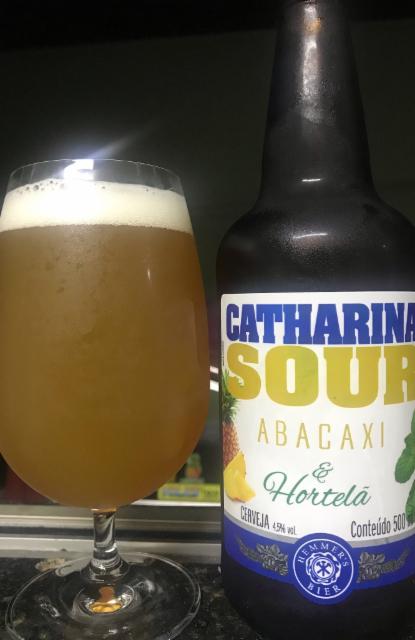 Catharina Sour abacaxi e hortelã 4.5%, Hemmer cervrjaria artesanal, Brazil