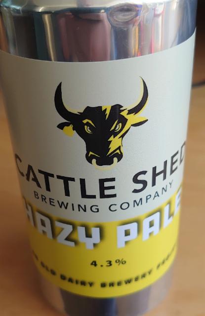 Cattle Shed Hazy Pale 4.3%, Old Dairy Brewery, England