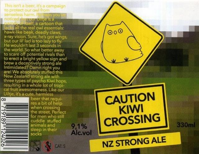 Caution KIWI Crossing 9.1%, Uiltje Brewing Co, Netherlands