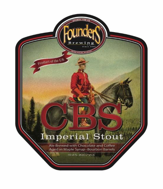 CBS Canadian Breakfast Stout (2017) 11.7%, Founders Brewing Company, United States