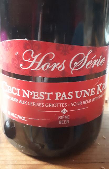 Ceci N'est Pas Une Kriek 5.5%, LTM - Les Trois Mousquetaires, Canada