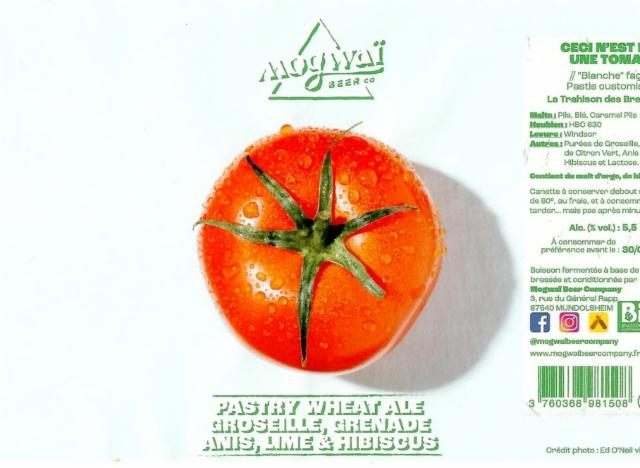 Ceci N'Est Pas Une Tomate 5.5%, Mogwaï Beer Company, France