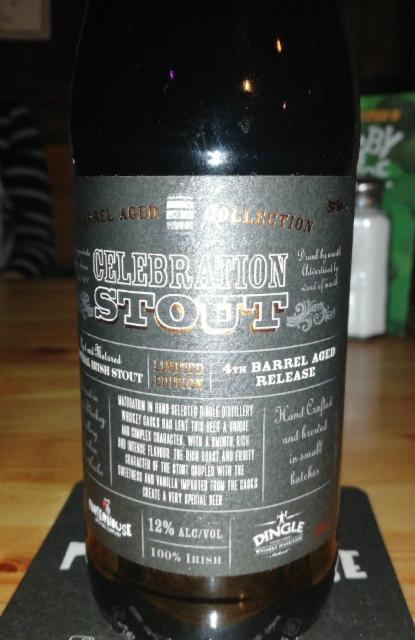 Celebration stout barrel aged 12.0%, The Porterhouse Brewing Company, Ireland