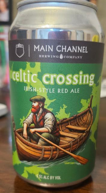 Celtic Crossing 5.5%, Main Channel Brewing Company, United States