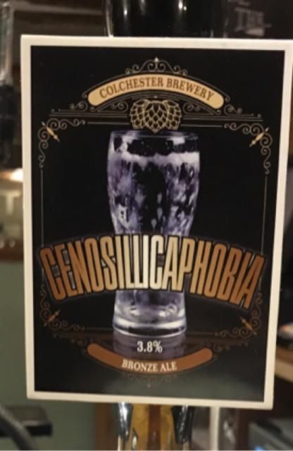 Cenossillicaphobia 3.8%, Colchester Brewery, England