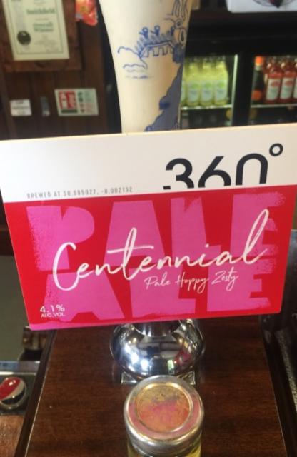 Centennial Pale Ale 4.1%, 360° Brewing Company, England