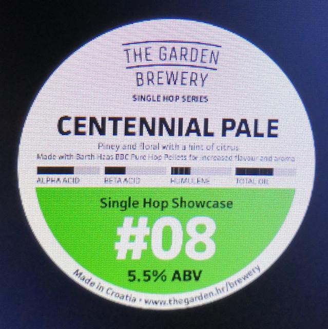 Centennial Pale Ale 5.5%, The Garden Brewery, Croatia