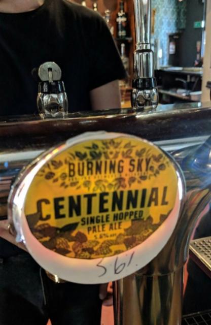 Centennial Single Hopped Pale Ale 3.6%, Burning Sky Brewery, England
