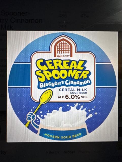 Cereal Spooner - Blueberry Cinnamon 6.0%, Vault City Brewing, Scotland