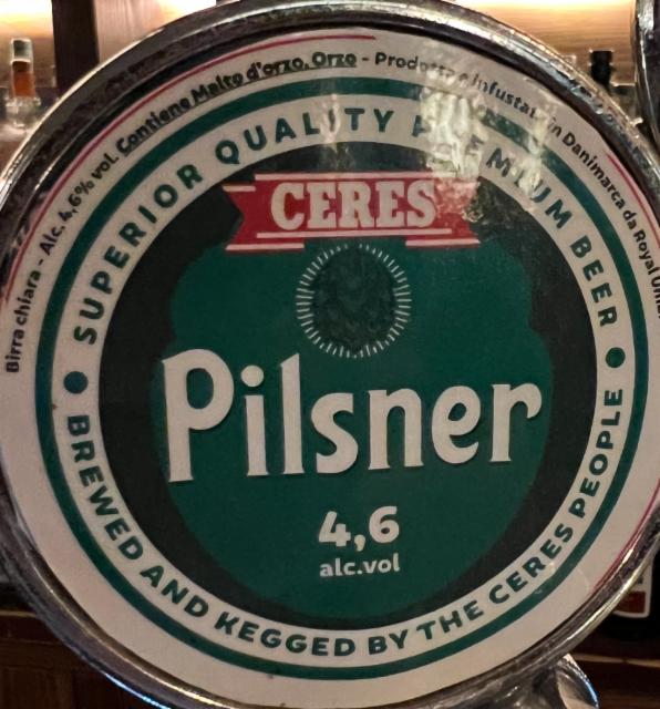 Ceres Pilsner 4.6%, Ceres Brewery (Royal Unibrew), Denmark