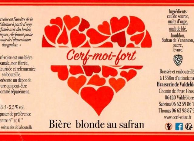 Cerf-Moi-Fort 5.5%, Brasserie De Valdeblore (Cerf-voise), France