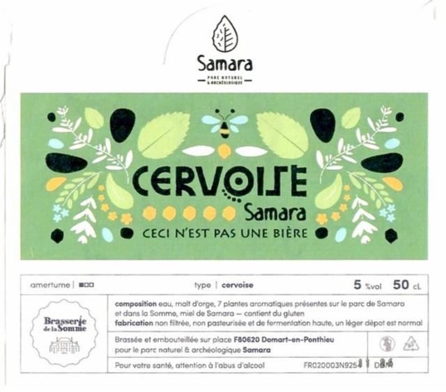 Cervoise Samara 5.0%, Brasserie De La Somme, France