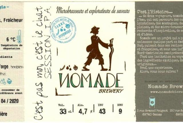 C'est Pas Moi.... C'est le Chat 4.7%, Nomade Brewery, France