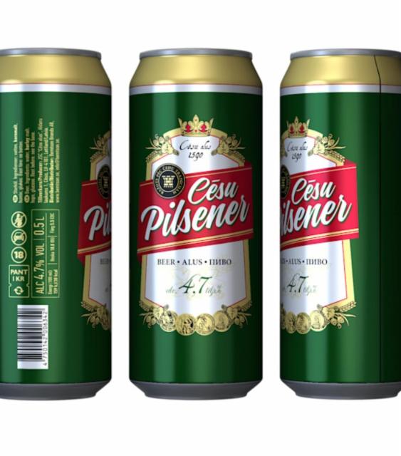 Cēsu Alus Pilsner 4.7%, Cēsu Alus (Olvi), Latvia