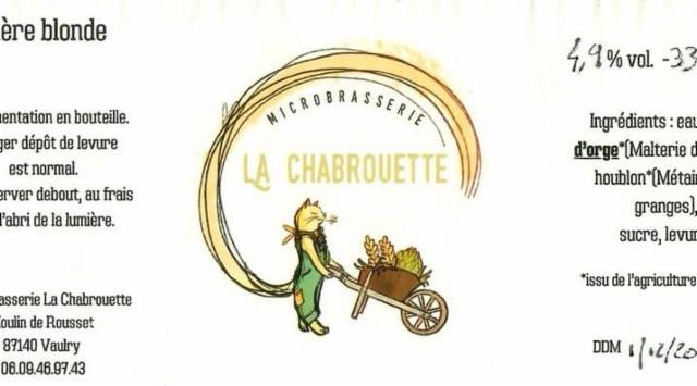 Chabrouette Blonde 4.9%, Brasserie La Chabrouette, France