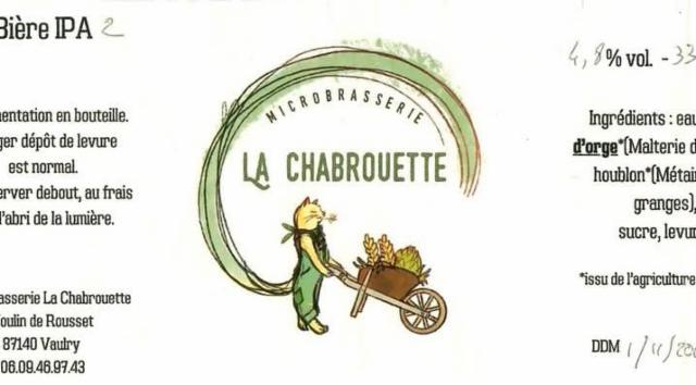 Chabrouette IPA 4.8%, Brasserie La Chabrouette, France